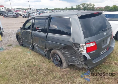 2007 Honda Odyssey Lx z USA, uszkodzony, nr VIN 5FNRL38207B102772